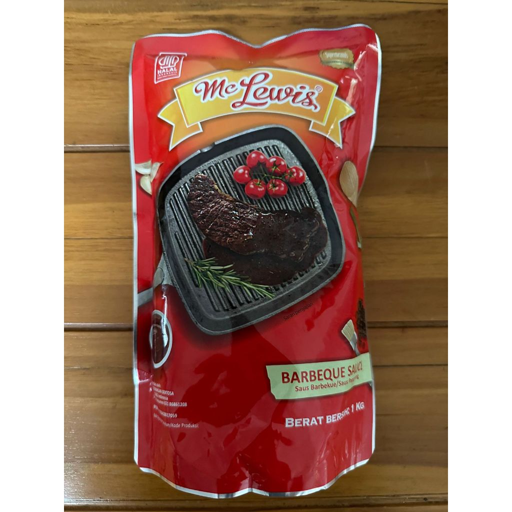 

Mc Lewis Barbeque Sauce 1kg – saus BBQ McLewis pouch 1 kg