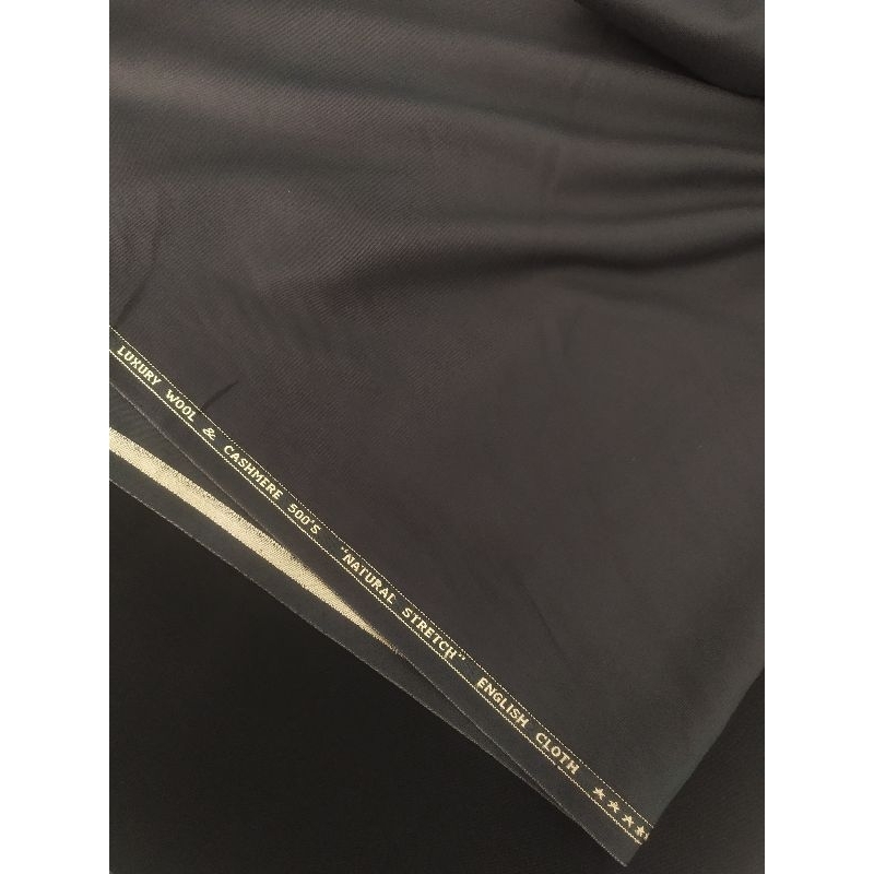 KAIN HITAM LUXURY WOOL - Bahan celana hitam semi wool. bahan celana berkualitas