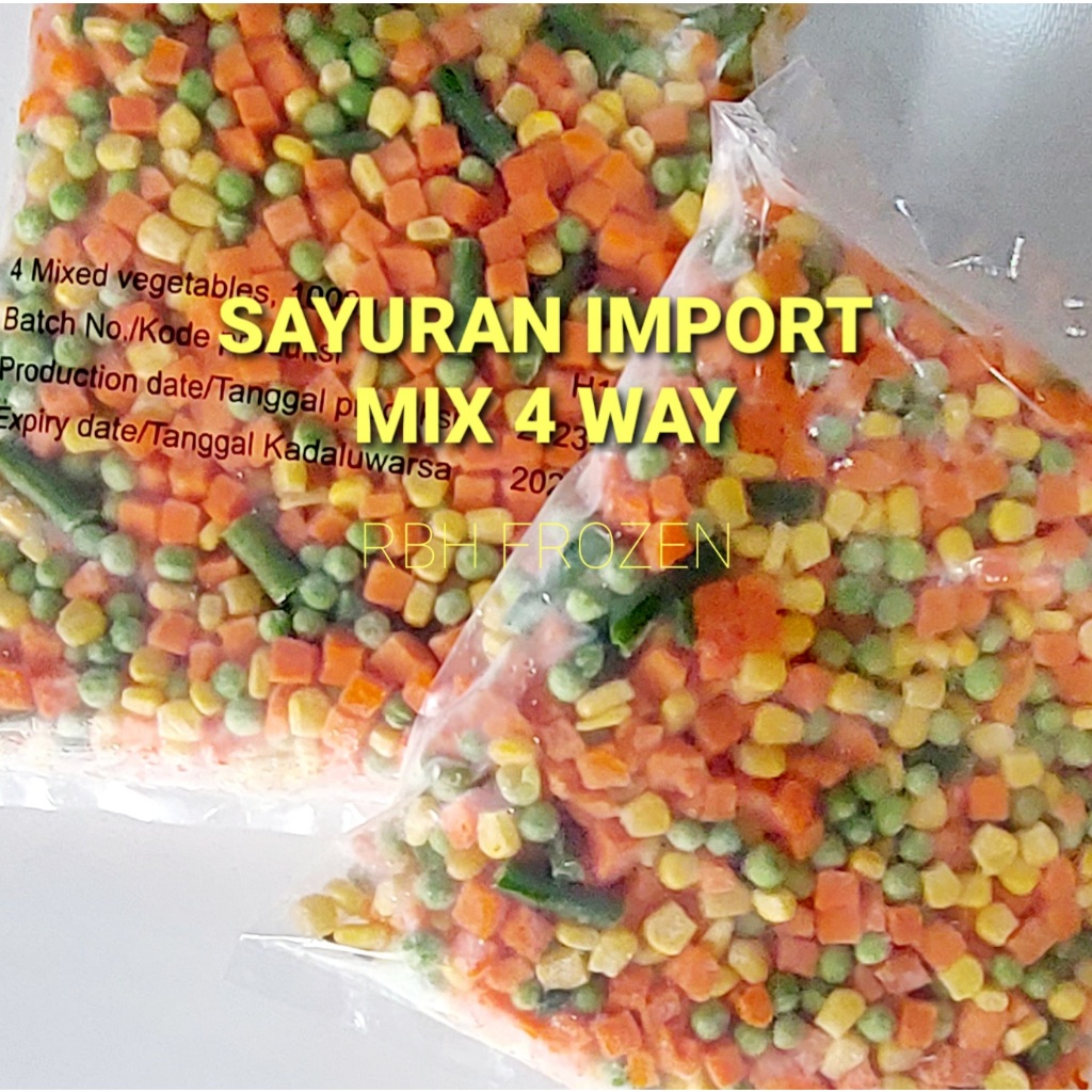 

Sayuran Import Mix 4 Way 1 Kg Premium Grade A