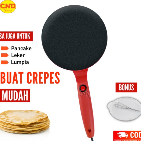 lh Pancake Crape Maker Teflon Alat Cetakan Pembuat Kulit Lumpia Risol Risoles Listrik Laris