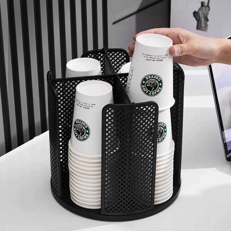 

2Xbtygneal Sakha Snack ) Cup Dispencer Rotasi 360 Derajat Penyimpanan Cangkir Gelas Kertas(16Oz -