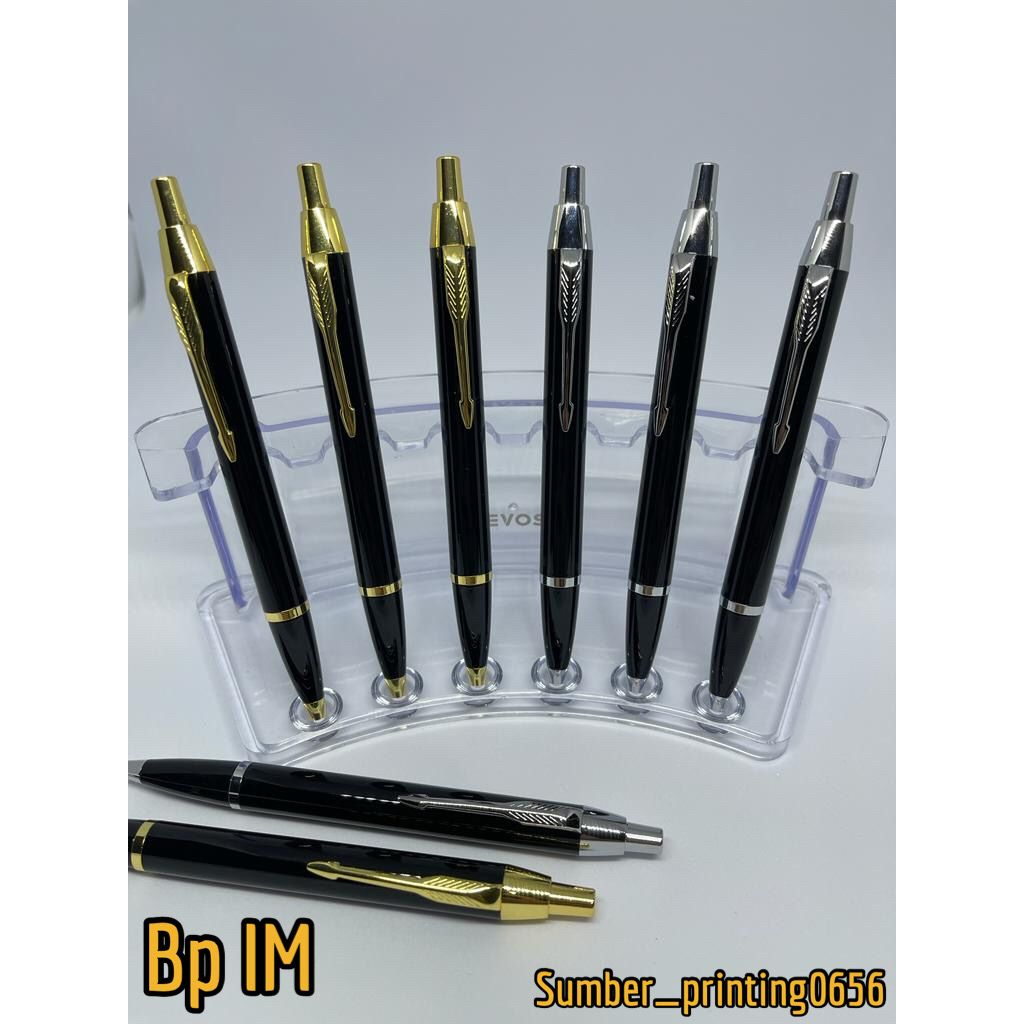 

BP IM/ Pen metal/ Pen stainless/Pen model Parker IM Retractable/Pen Souvenir dapat dicustom logo perusahaan / nama