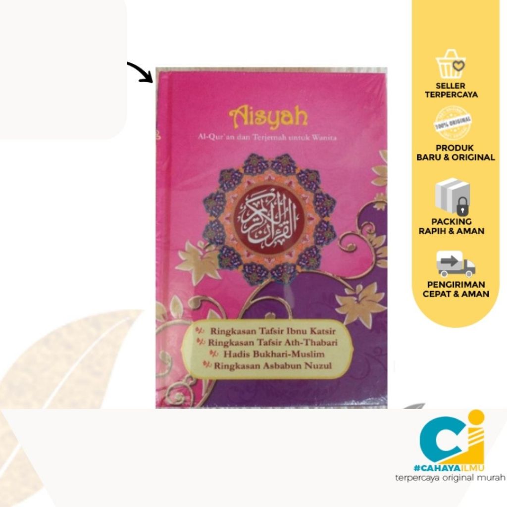 Al Quran Aisyah Jabal A6 , Bisa Custom Pakai Nama AL Quran Terjemah AL Quran Wanita Bisa