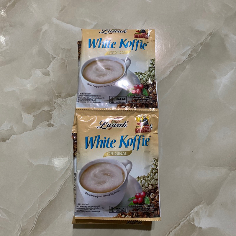 

Luwak White Koffie 20gr, 1 renceng (10 bks)