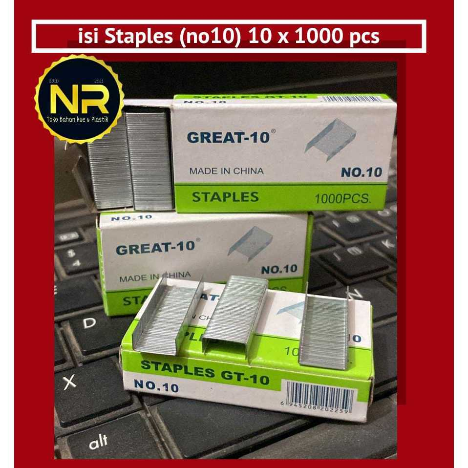 

isi staples no-10/ isi staples isi 10 pak x1000pcs/gread-10