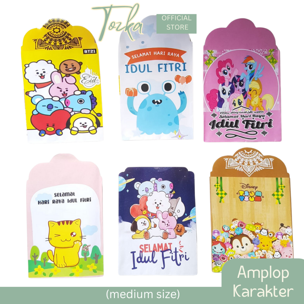 

Amplop karakter I Amplop lebaran size medium