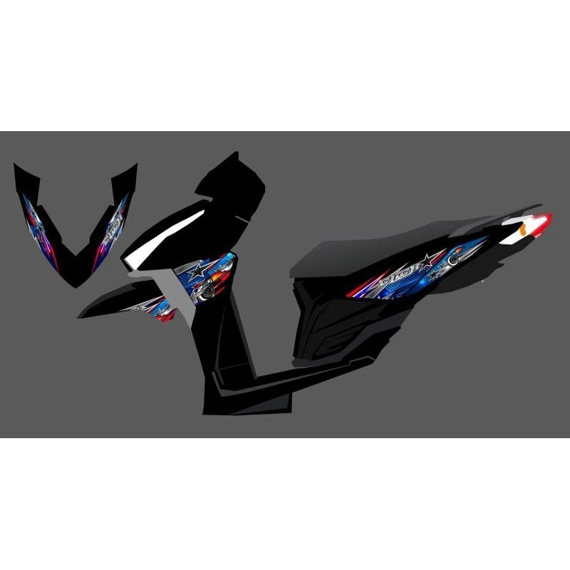 STRIPING STICKER TRANSPARAN VARIO LED OLD GOTHIC