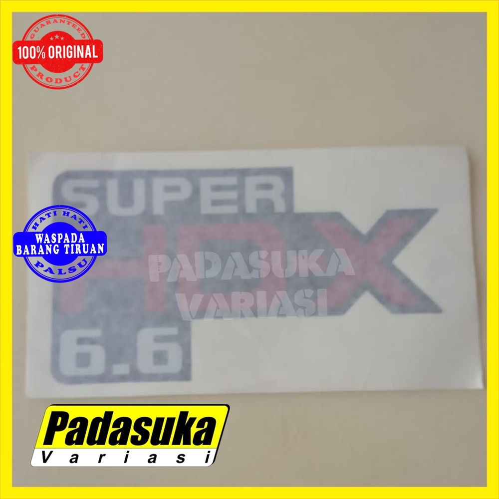 Sticker Stiker Super HDX 6.6 Turbo Intercooler FE7 Original KM904769 Stiker Mobil Truk Canter