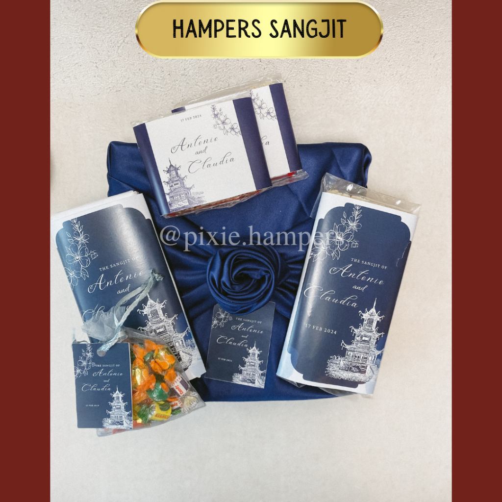 

Blessing - Sangjit Hampers Souvenir | Tingjing Hampers | Wedding Hampers | Paket Sangjit