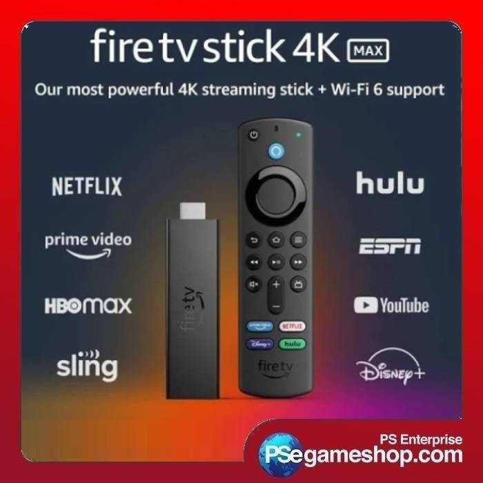 Amazon fire tv stick 4k max Wifi 6 With Alexa 2nd Gen