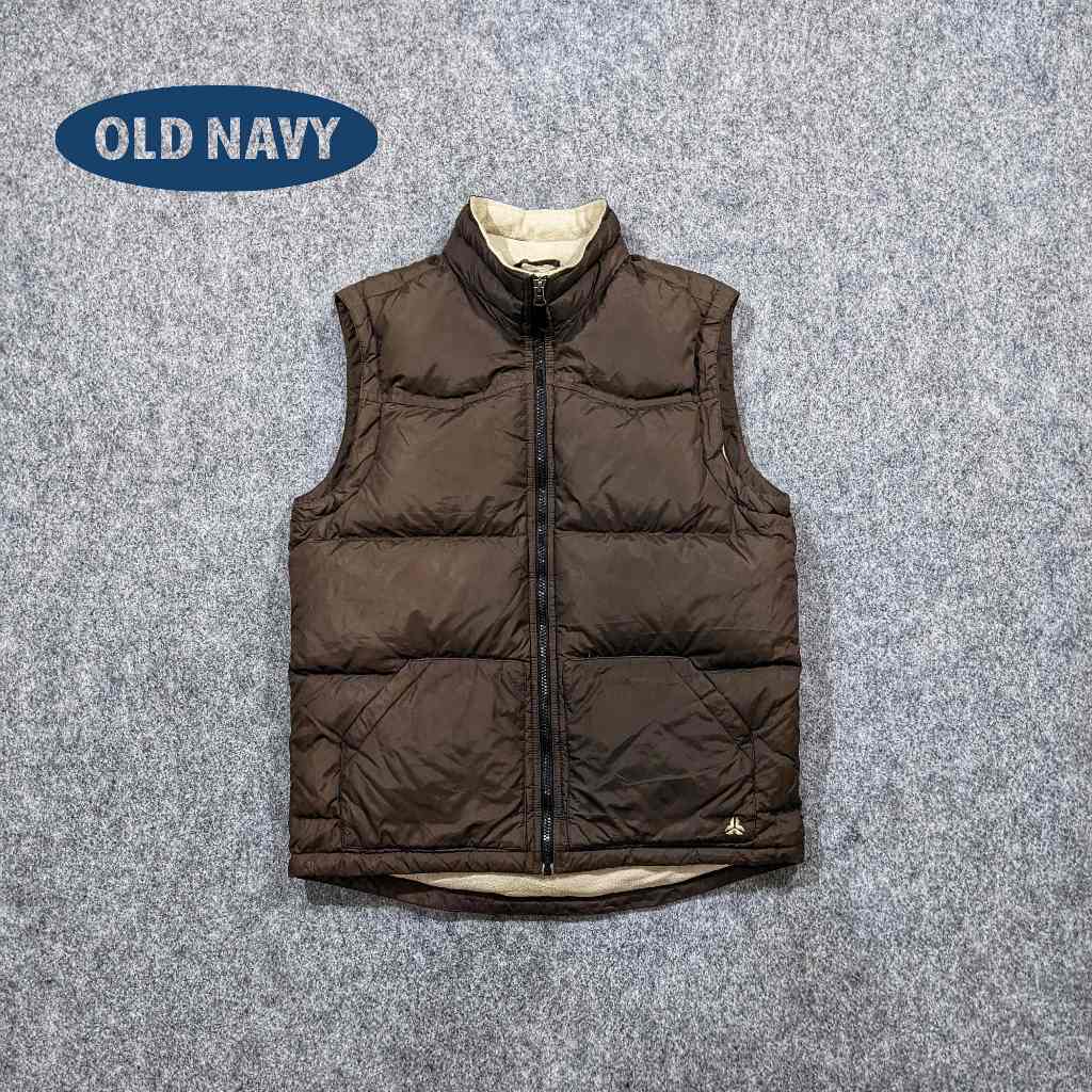Old Navy Bulu Angsa - Rompi Vest Bulang Pria Gunung Outdoor Goose Down Winter Musim Dingin Second Be