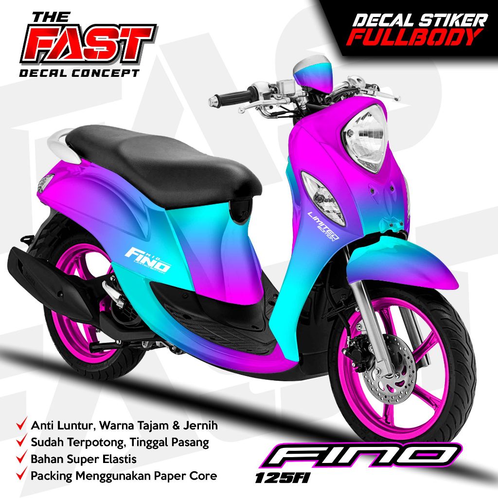 Bisa COD Decal Fino 125 Full Body Stiker Fino 125 Full Body Stiker Fino 125 Full Body Varias Stiker 