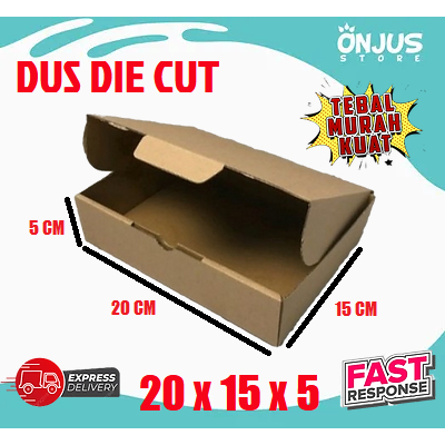 KARDUS BOX KARTON PACKING DUS PIZZA DIE CUT AB6 POLOS 20 cm x 15 cm x 5 cm