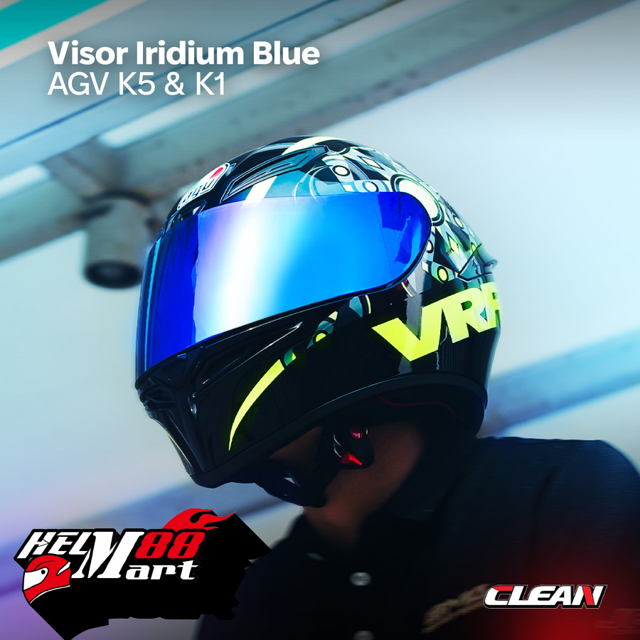 Visor AGV Iridium for K5 K1 K1S (GT4-2) - Kaca Helm AGV by Clean GMA
