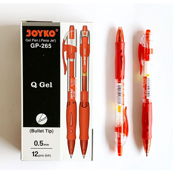 

(1Pcs) Pulpen Joyko Gel Pen GP-265 Q Gel Merah