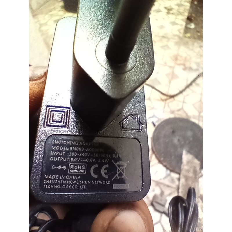 adaptor 9v, 0,6v original second