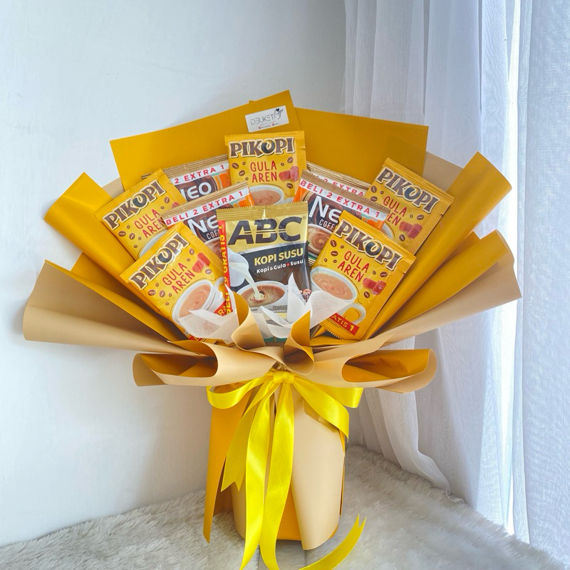 Buket kopi | buket hari ayah | kado ultah cowok