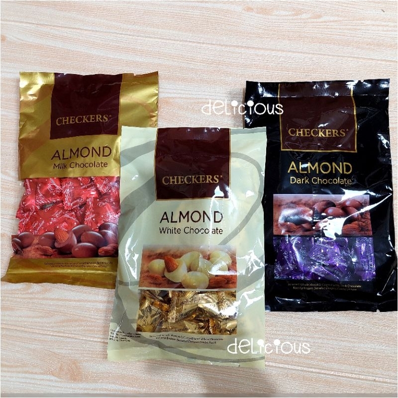 

Checkers Bulk Pack Almond Chocolate 150g Coklat premium Malaysia