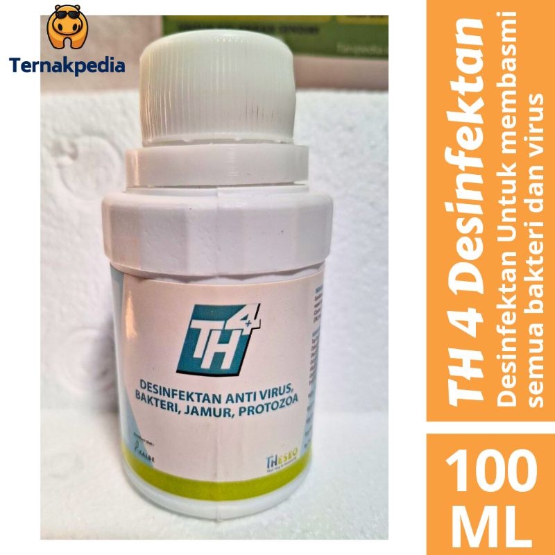 TH 4 Desinfektan 100 ml - Desinfektan dan Insektisida Untuk Hewan - Desinfektan