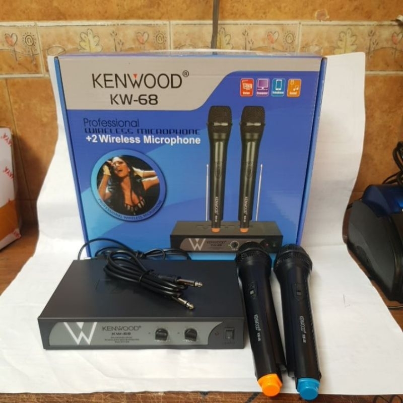 +2 Wireless microphone kenwood KW 68