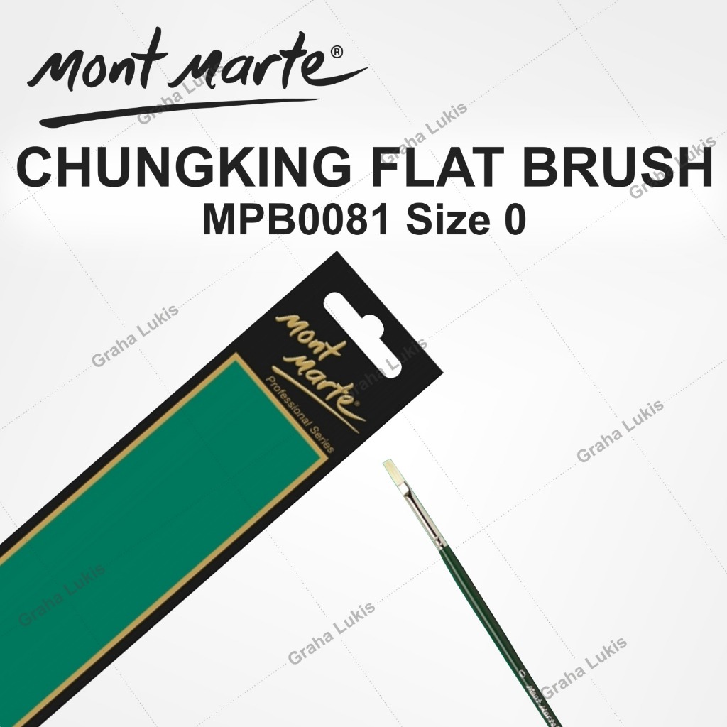 

MONT MARTE Chungking Flat Brush / Kuas Lukis