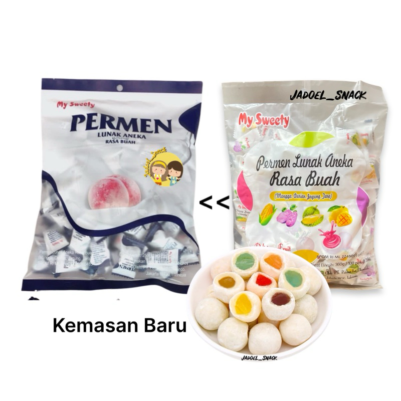 

GROSIR - Permen Filled Fruit Lunak 100 X 3.6 Gr Sweety Rasa Buah Buahan by Jadoel_Snack