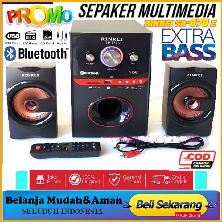 Speaker Aktif RINREI SR 878 E / SR 878 D / SR 878 N / SR 878 S / SR 878 L Audio Multimedia 2.1 Super
