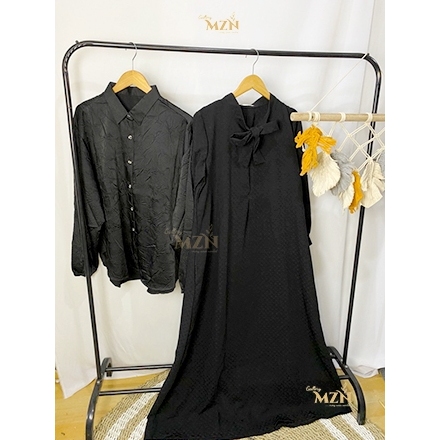 Dress Gamis Luzi Blouse Busui Friendy Super Silk Dior Lady Premium Kondangan dan Kantor All Size