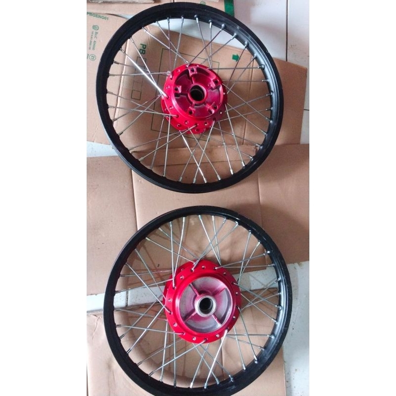 VELG SET DEPAN BELAKANG YAMAHA VIXION OLD PNP VIXION LAMA