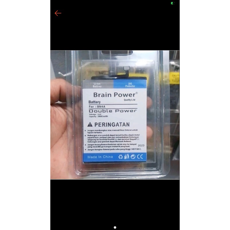 Baterai Batre HP BRAIN POWER Xiaomi Redmi Note 7 DOUBLE POWER