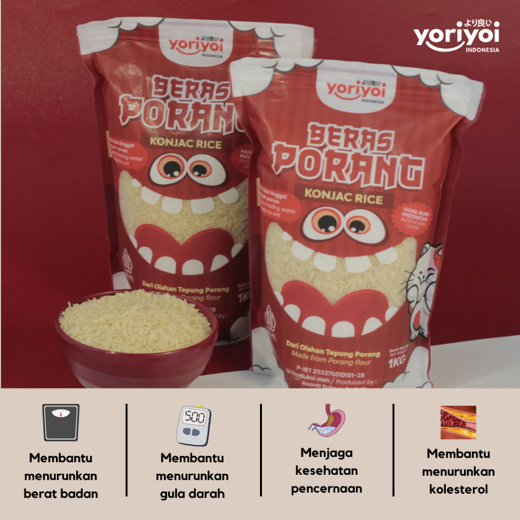

Beras Porang Diet YORIYOI 1Kg