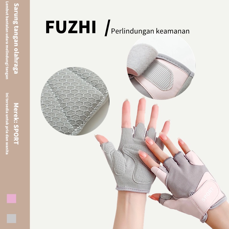 Sudah READY Sarung Tangan Gym WanitaSarung Tangan Sepeda Sarung Tangan GymSarung Tangan Fingerless