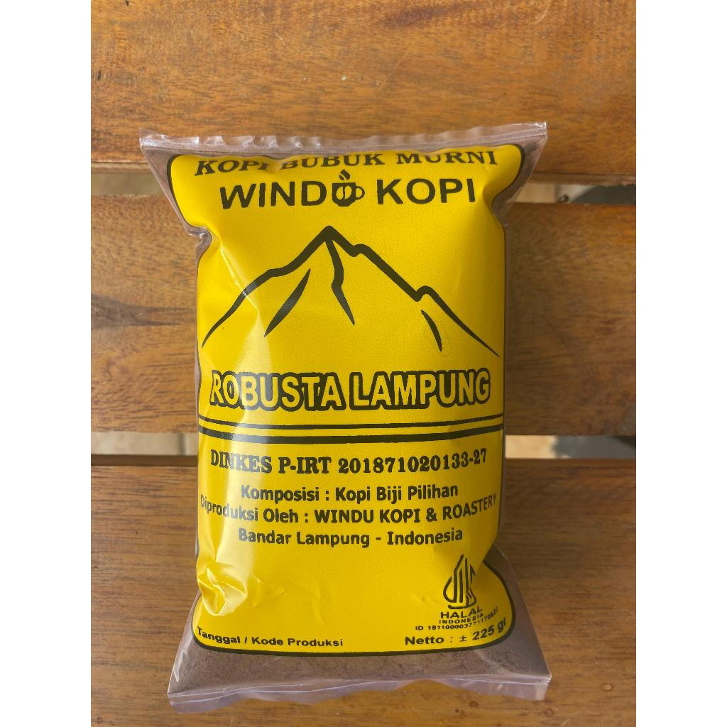 

Kopi Bubuk Robusta Murni Liwa Lampung Barat Windu Kopi 225Gr