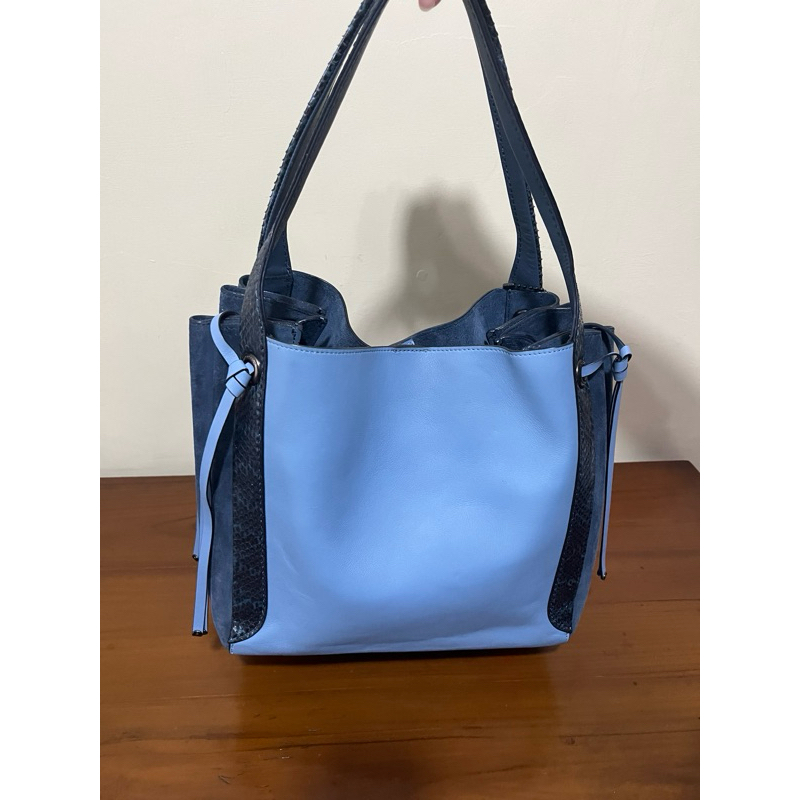 Coach Blue HandBag (Tas Coach biru)