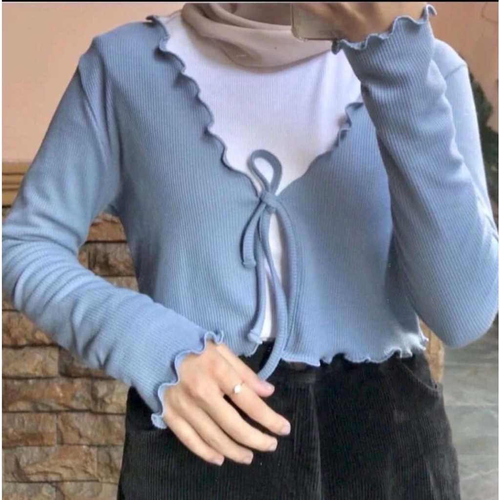 Cardigan crop rajut / Kardigan rajut knit /Cardi Crop Knit// Korean cardi crop// Cardi Crop Kriwil//