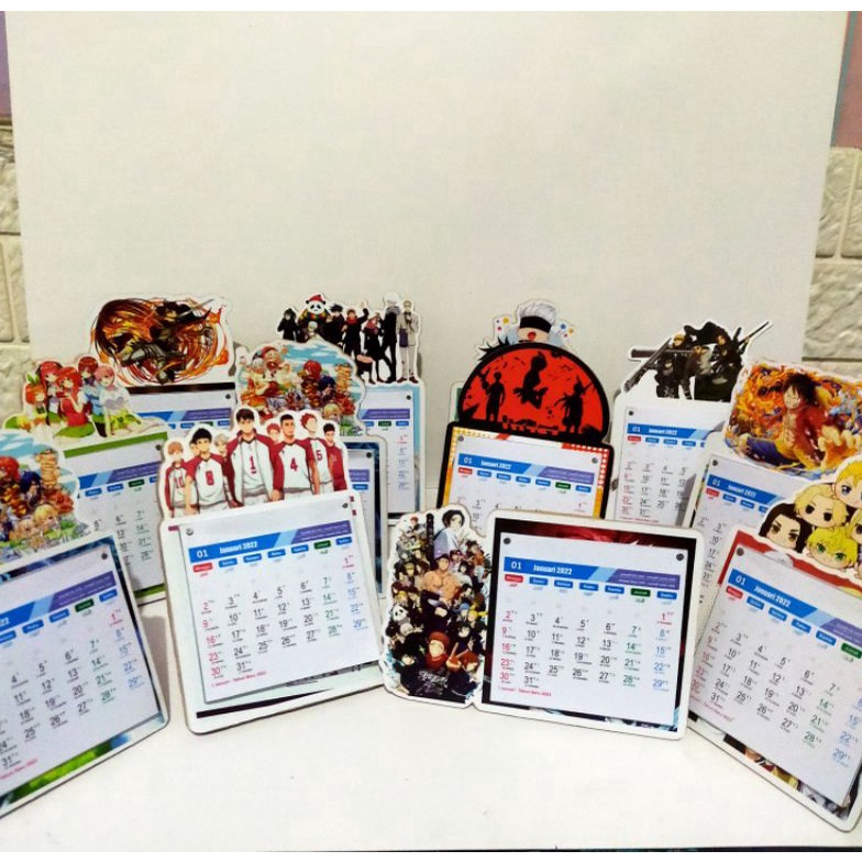 

Special Edition calender kalender kayu 223 anime jujutsu kaisen haikyuu attack on Titan genshin impact tokyo revengers one piece bisa request anime lainnya DTS