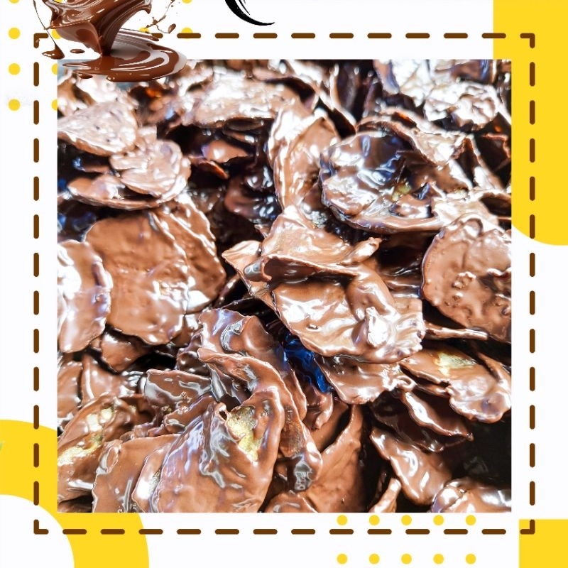 

200gr Coklat Topping BANANANYESS keripik Pisang Lumer free Clipstik