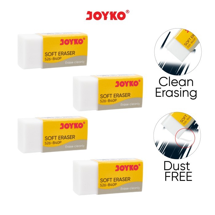 

PENGHAPUS JOYKO SOFT ERASER 526 B40P & B40BL 1 PCS/BUAH