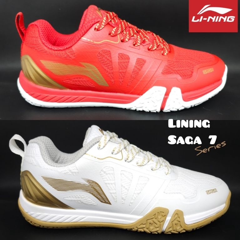 Terbaru Sepatu Badminton Tenis Meja LiNing SAGA LITE 7 Series Original