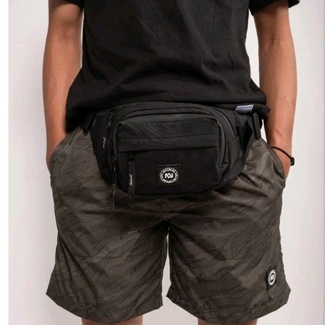 TROUBLEMAKER WAISTBAG PLACID BLACK - WAISTBAG - TAS PINGGANG