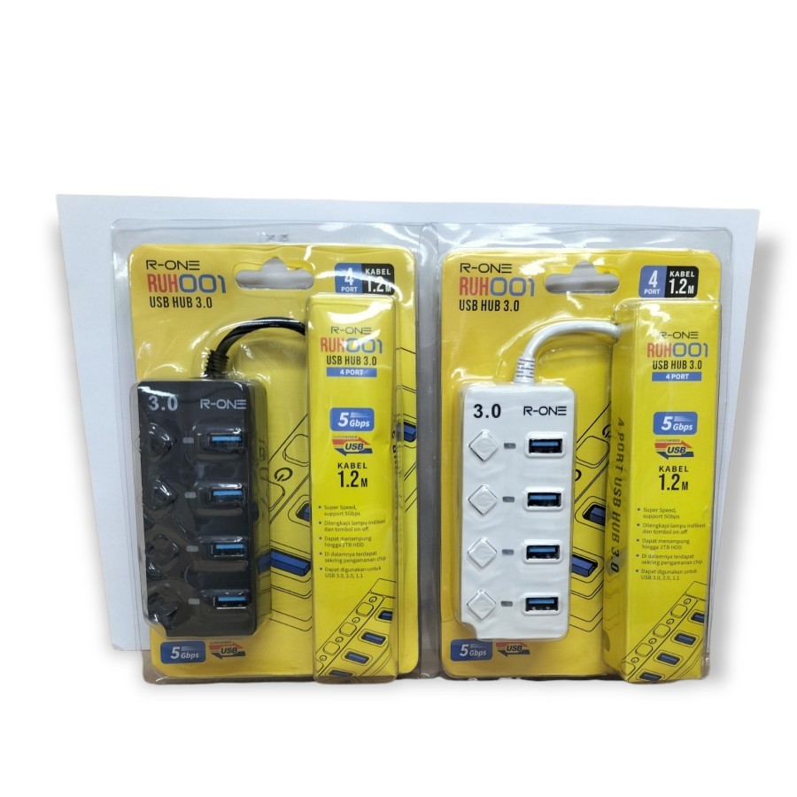 USB Hub 4 Port R-ONE USB 3.0 1.5 Meter