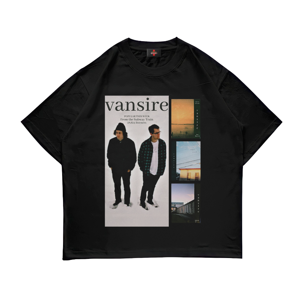 STARPERSON | KAOS VANSIRE BAND BLACK 24S | UNISEX | GRUNGE | Y2K | METAL | BOOTLEG | ANIME | BAND | 
