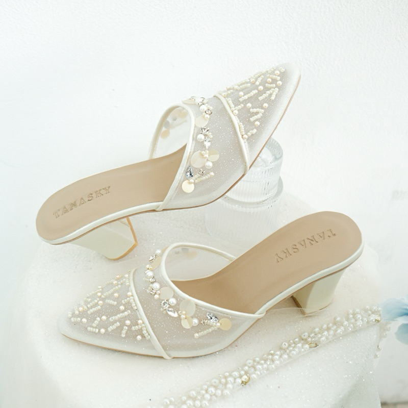 TANASKY - BIANCA - Sepatu Heels Wanita 7cm - Wedding Shoes