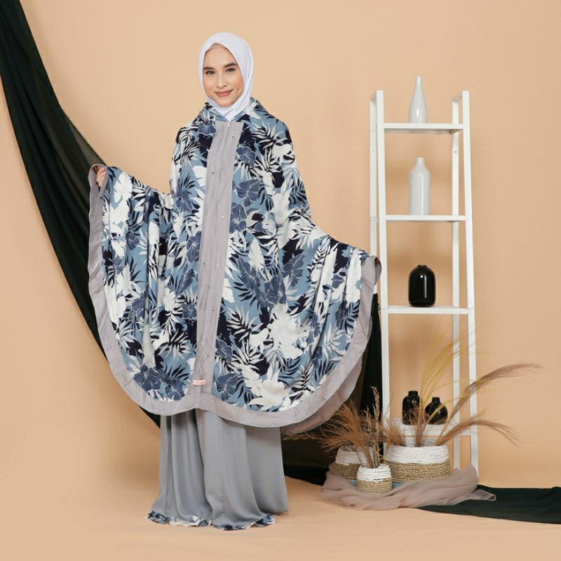 Mukena Katun Rayon - Mukena Ponco - Mukena katun Rayon Motif - Mukena Dewasa - Mukena Twotone