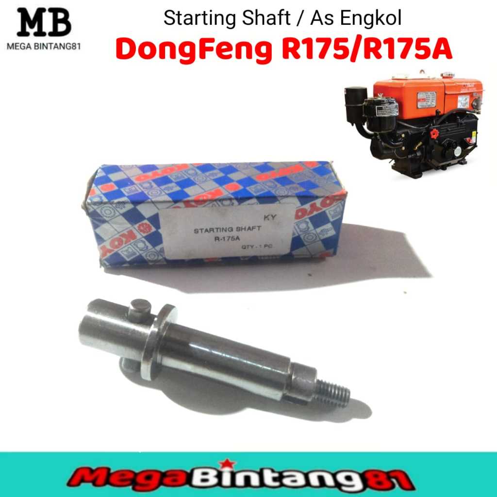 Starting Shaft DongFeng R175/R175A AS Engkol Mesin Diesel R175