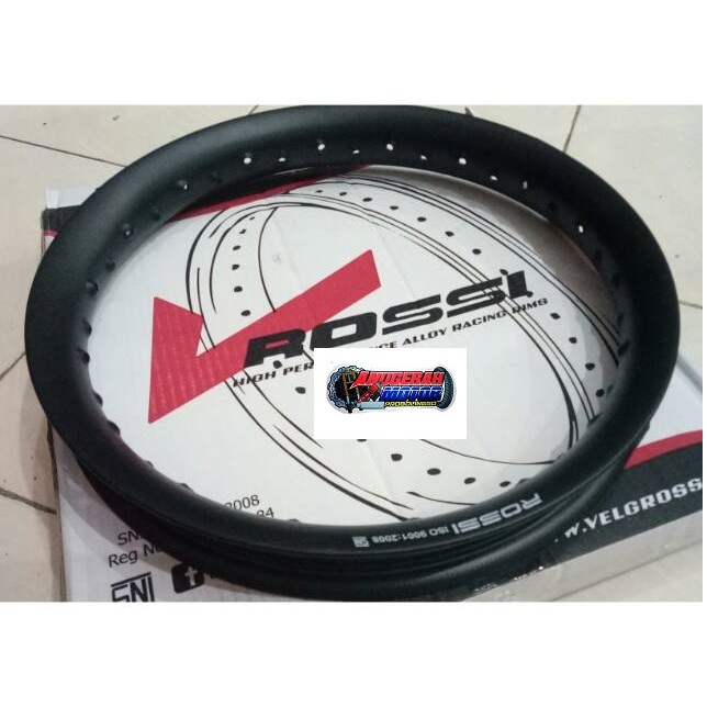 Velg Rossi 160 X 17 U Shape Hitam Blast/ Doff (160 Ring 17)