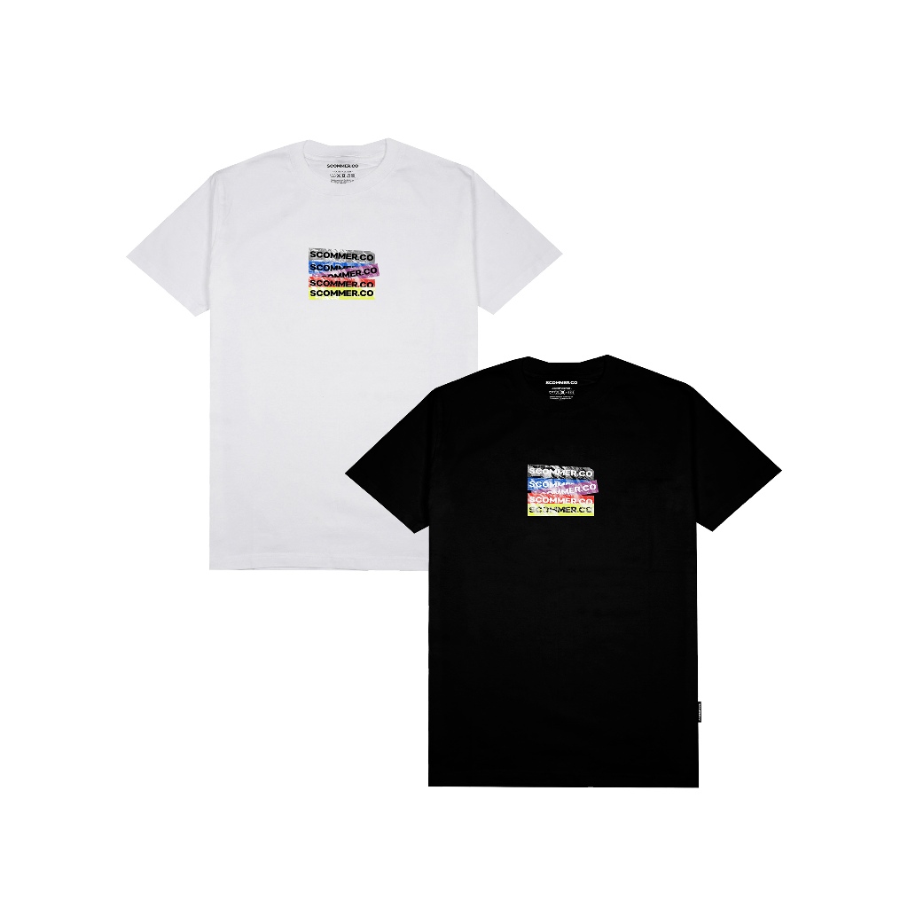 Scommer T-shirt Scommer.co Paper Black&White