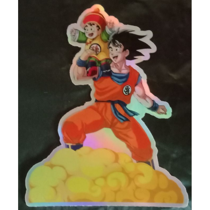 

Stiker hologram anime dragon ball son goku son gohan ukuran besar +- 8cm sticker laptop casing hp