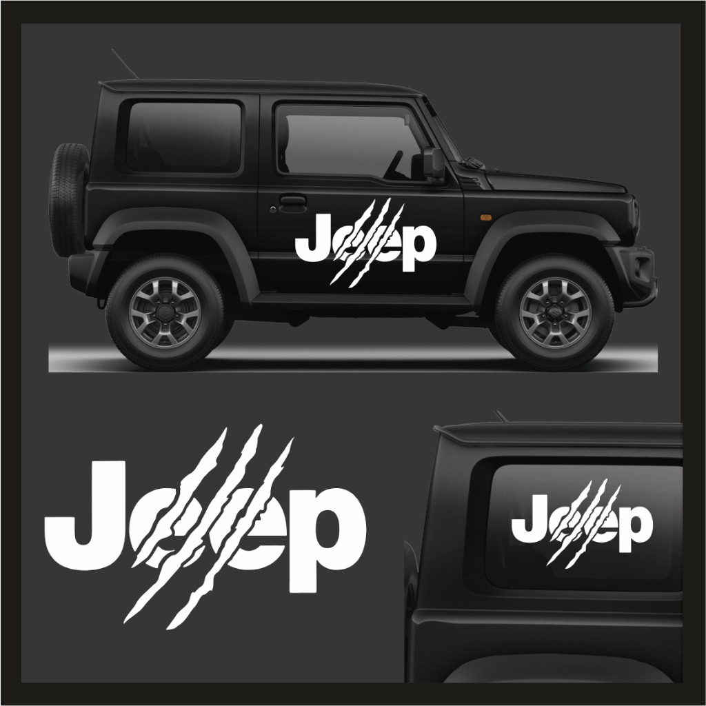 Stiker Jeep Offroad / Sticker Mobil