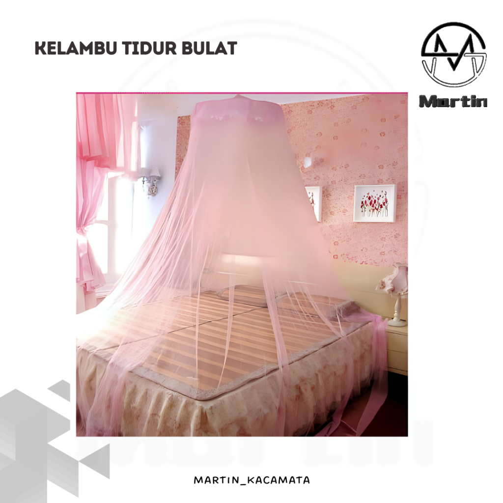 Kelambu Tidur Gantung Jaring Bulat Jumbo Anti Nyamuk dan Serangga/ Kelambu Gantung/ Klambu tempat ti